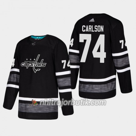 Män Ishockey Washington Capitals tröja John Carlson 74 Svart 2019 All-Star Adidas Authentic